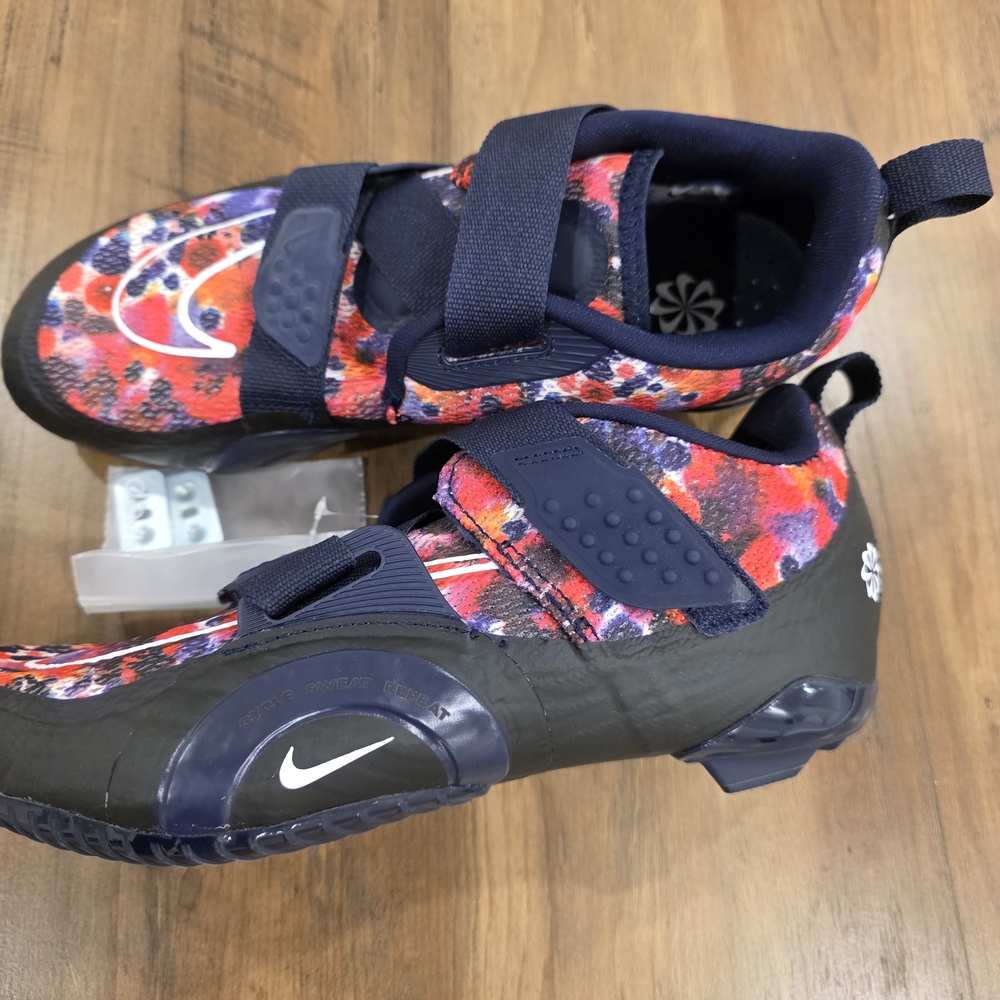 NEW Nike Womens SuperRep Cycle Shoes DH3395-400 2 NN Indoor Spray Paint Cycling - Picture 4 of 7